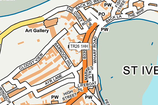 TR26 1HH map - OS OpenMap – Local (Ordnance Survey)