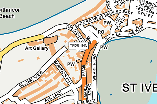 TR26 1HN map - OS OpenMap – Local (Ordnance Survey)