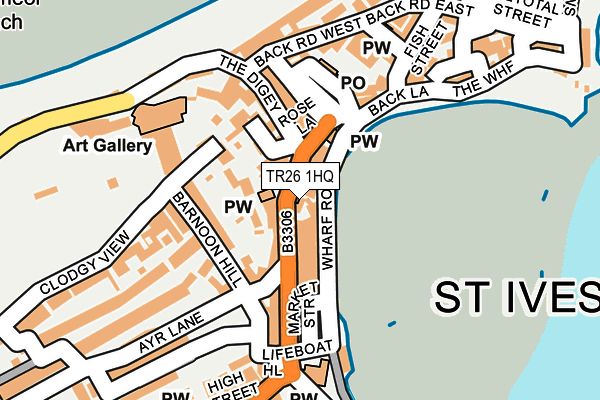 TR26 1HQ map - OS OpenMap – Local (Ordnance Survey)