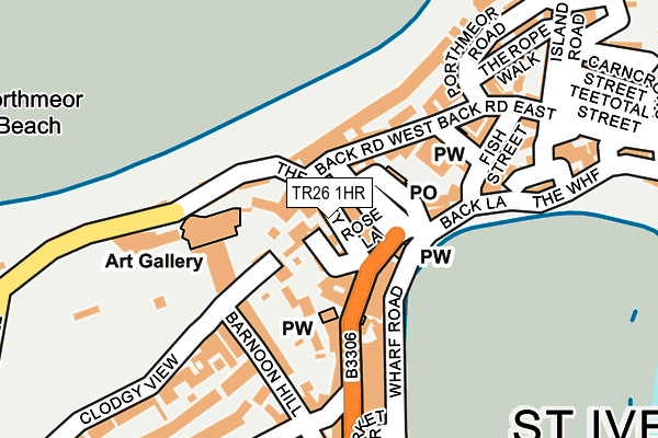 TR26 1HR map - OS OpenMap – Local (Ordnance Survey)