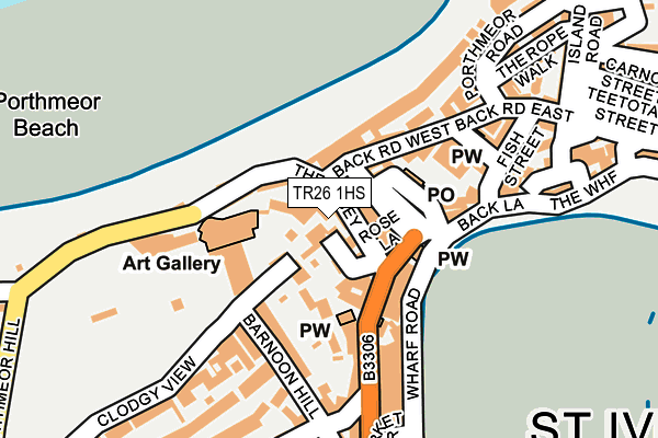 TR26 1HS map - OS OpenMap – Local (Ordnance Survey)