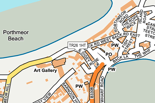 TR26 1HT map - OS OpenMap – Local (Ordnance Survey)