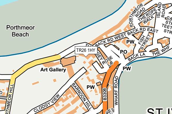 TR26 1HY map - OS OpenMap – Local (Ordnance Survey)