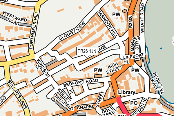 TR26 1JN map - OS OpenMap – Local (Ordnance Survey)