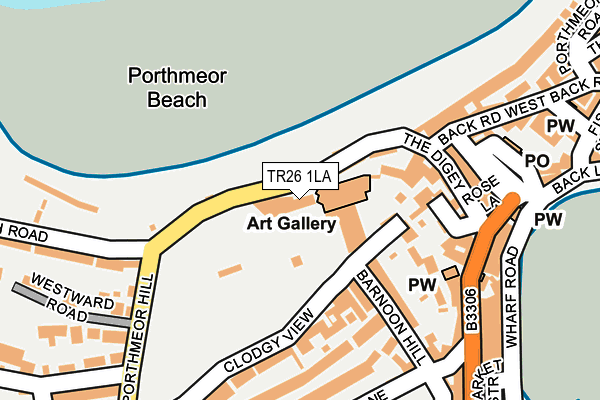 TR26 1LA map - OS OpenMap – Local (Ordnance Survey)