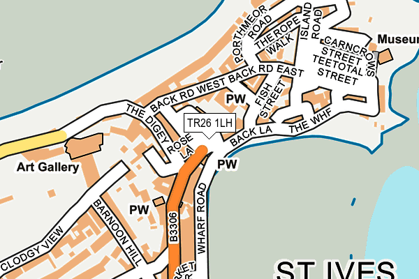 TR26 1LH map - OS OpenMap – Local (Ordnance Survey)