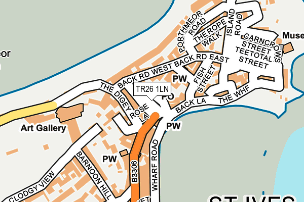 TR26 1LN map - OS OpenMap – Local (Ordnance Survey)