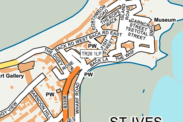 TR26 1LP map - OS OpenMap – Local (Ordnance Survey)