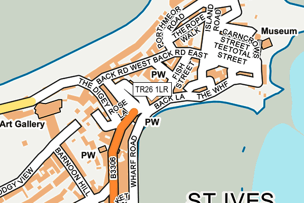 TR26 1LR map - OS OpenMap – Local (Ordnance Survey)