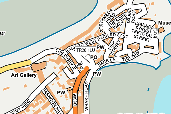 TR26 1LU map - OS OpenMap – Local (Ordnance Survey)