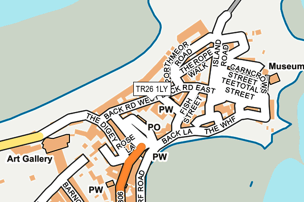 TR26 1LY map - OS OpenMap – Local (Ordnance Survey)