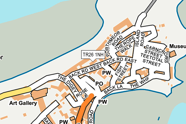 TR26 1NH map - OS OpenMap – Local (Ordnance Survey)