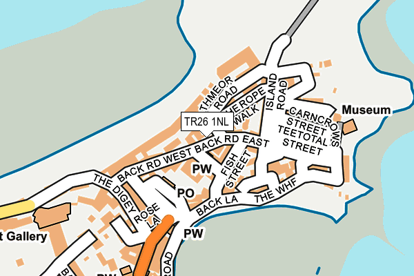 TR26 1NL map - OS OpenMap – Local (Ordnance Survey)