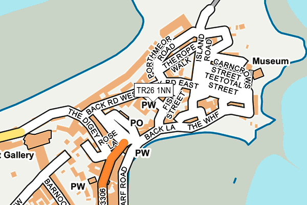 TR26 1NN map - OS OpenMap – Local (Ordnance Survey)