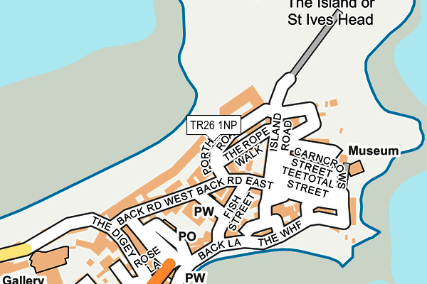 TR26 1NP map - OS OpenMap – Local (Ordnance Survey)