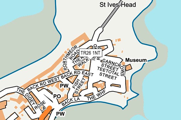 TR26 1NT map - OS OpenMap – Local (Ordnance Survey)