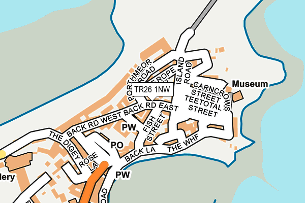 TR26 1NW map - OS OpenMap – Local (Ordnance Survey)