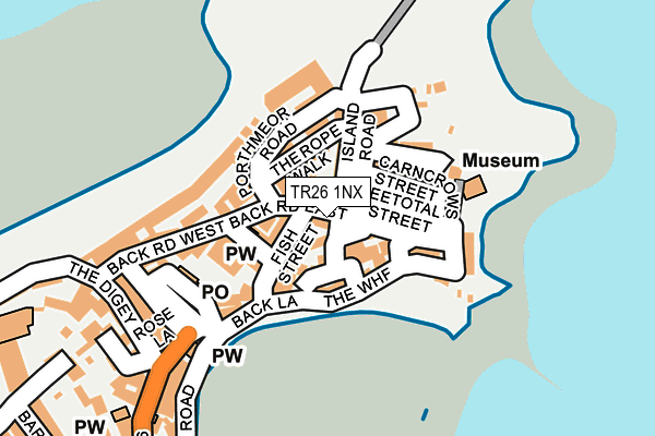 TR26 1NX map - OS OpenMap – Local (Ordnance Survey)