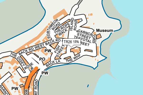 TR26 1PA map - OS OpenMap – Local (Ordnance Survey)