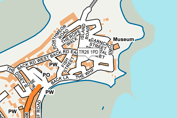 TR26 1PD map - OS OpenMap – Local (Ordnance Survey)