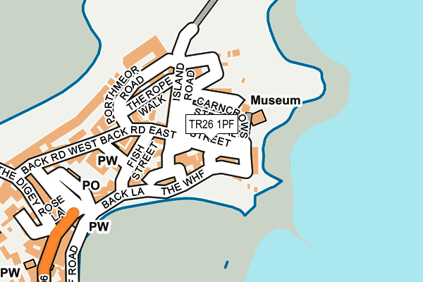 TR26 1PF map - OS OpenMap – Local (Ordnance Survey)