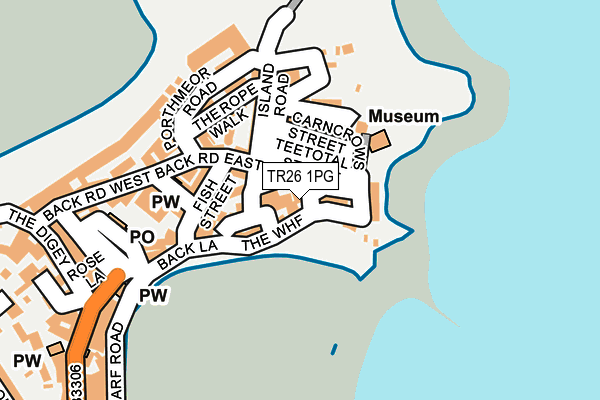 TR26 1PG map - OS OpenMap – Local (Ordnance Survey)