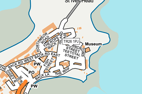 TR26 1PJ map - OS OpenMap – Local (Ordnance Survey)