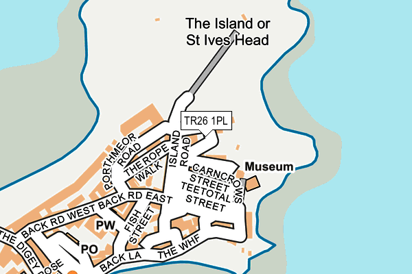 TR26 1PL map - OS OpenMap – Local (Ordnance Survey)