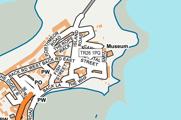 TR26 1PQ map - OS OpenMap – Local (Ordnance Survey)