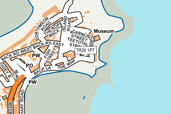 TR26 1PT map - OS OpenMap – Local (Ordnance Survey)