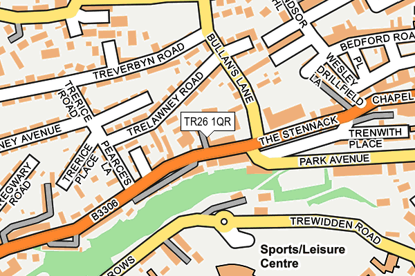 TR26 1QR map - OS OpenMap – Local (Ordnance Survey)
