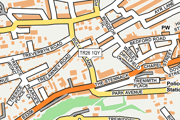 TR26 1QY map - OS OpenMap – Local (Ordnance Survey)