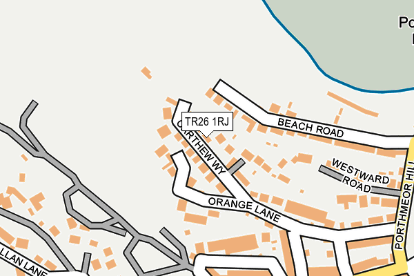 TR26 1RJ map - OS OpenMap – Local (Ordnance Survey)