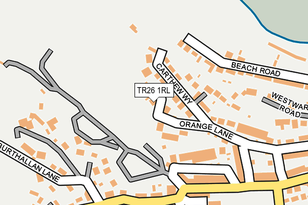 TR26 1RL map - OS OpenMap – Local (Ordnance Survey)