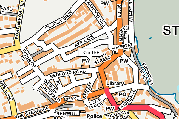 TR26 1RP map - OS OpenMap – Local (Ordnance Survey)