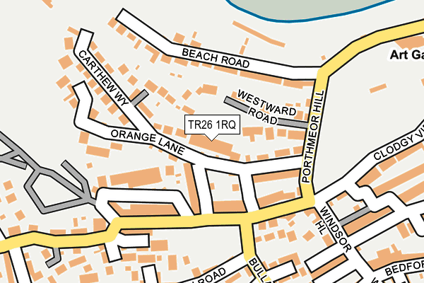 TR26 1RQ map - OS OpenMap – Local (Ordnance Survey)