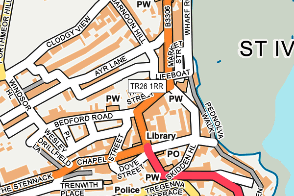 TR26 1RR map - OS OpenMap – Local (Ordnance Survey)