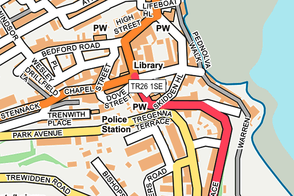 TR26 1SE map - OS OpenMap – Local (Ordnance Survey)