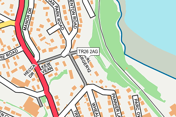 TR26 2AG map - OS OpenMap – Local (Ordnance Survey)
