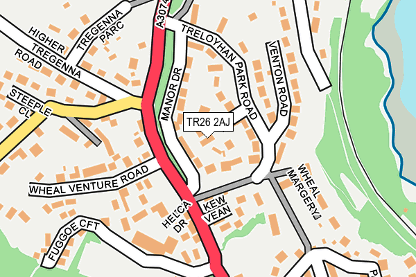 TR26 2AJ map - OS OpenMap – Local (Ordnance Survey)