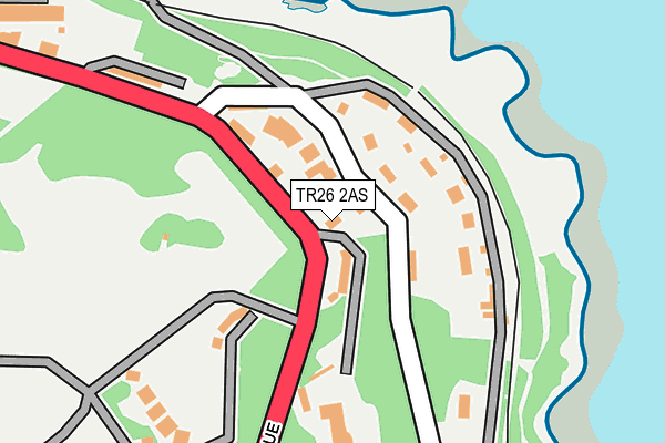 TR26 2AS map - OS OpenMap – Local (Ordnance Survey)