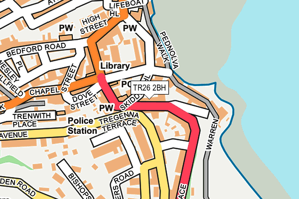 TR26 2BH map - OS OpenMap – Local (Ordnance Survey)