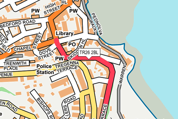 TR26 2BL map - OS OpenMap – Local (Ordnance Survey)
