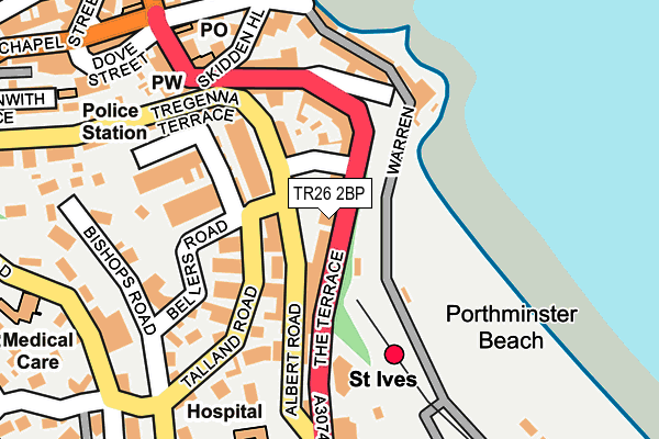 TR26 2BP map - OS OpenMap – Local (Ordnance Survey)