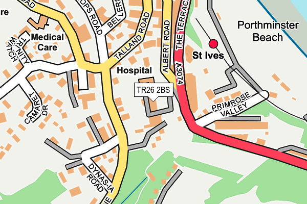 TR26 2BS map - OS OpenMap – Local (Ordnance Survey)
