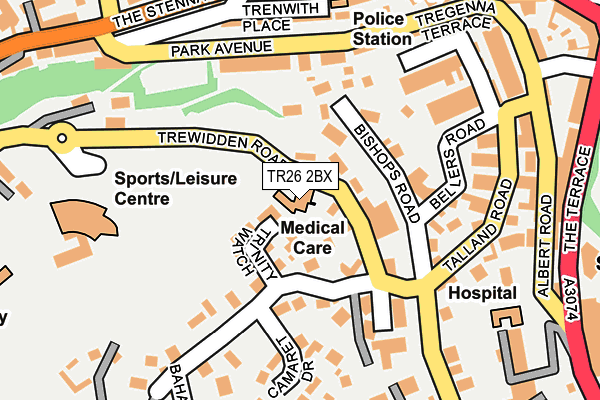 TR26 2BX map - OS OpenMap – Local (Ordnance Survey)