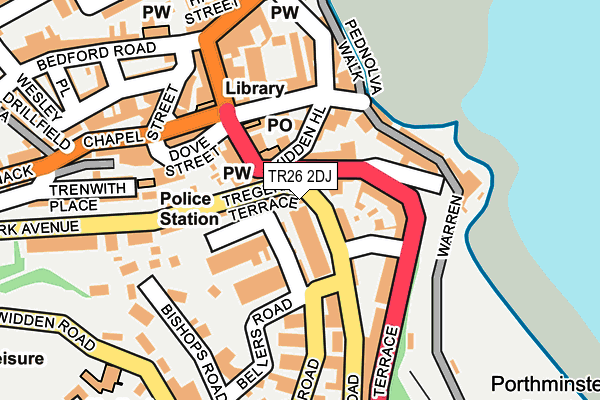TR26 2DJ map - OS OpenMap – Local (Ordnance Survey)