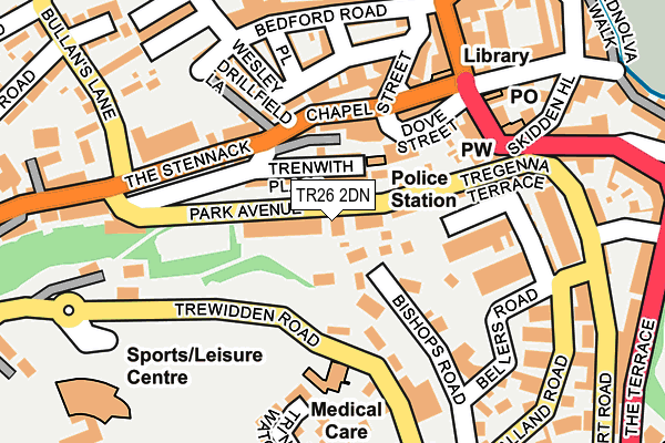 TR26 2DN map - OS OpenMap – Local (Ordnance Survey)