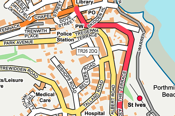 TR26 2DQ map - OS OpenMap – Local (Ordnance Survey)