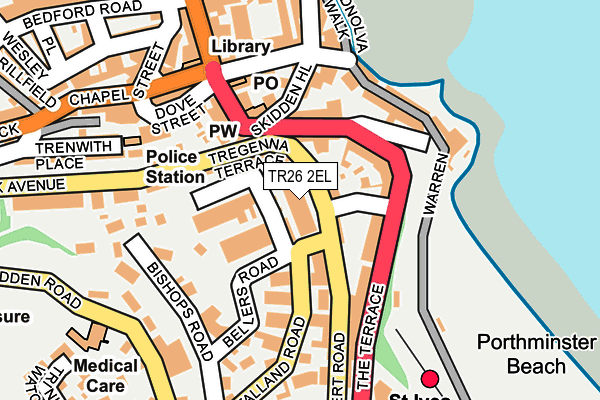 TR26 2EL map - OS OpenMap – Local (Ordnance Survey)